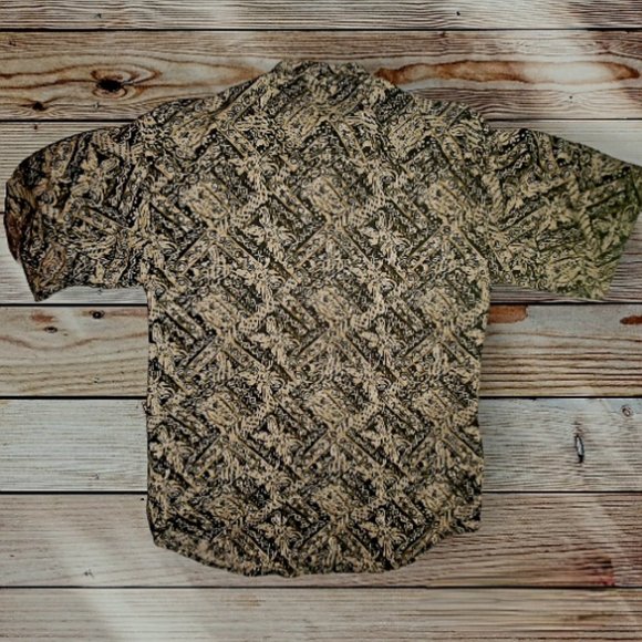 BON HOMME Youth Boys XL Short Sleeve Button Up Shirt Abstract Graphic Print - Picture 1 of 7